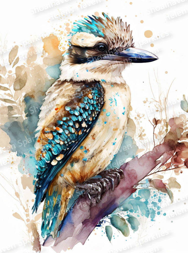 Teal Kookaburra 40x50