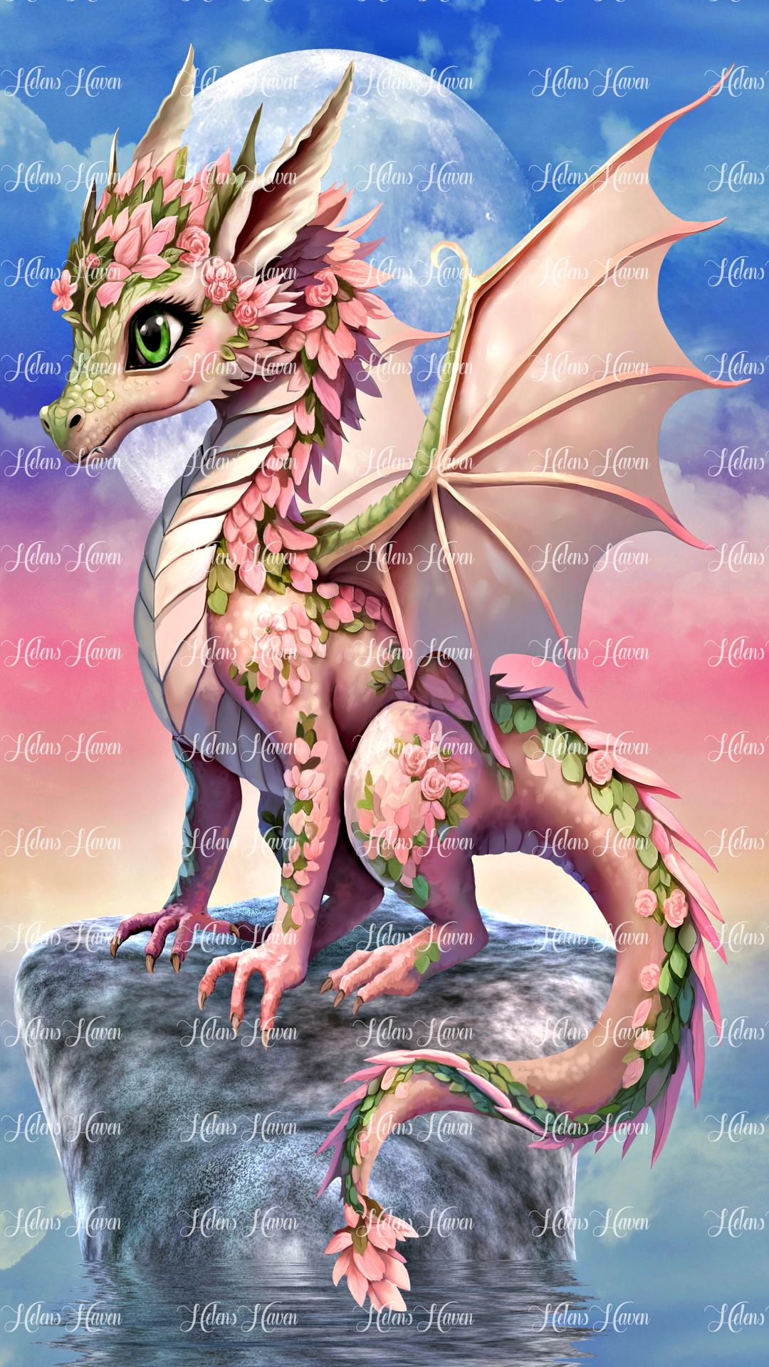 Perched on a solitary rock waits a dragon