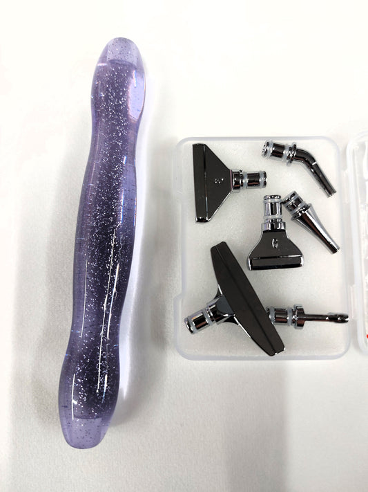 Resin Pen - Glitter Purple With Stainless Tip Set