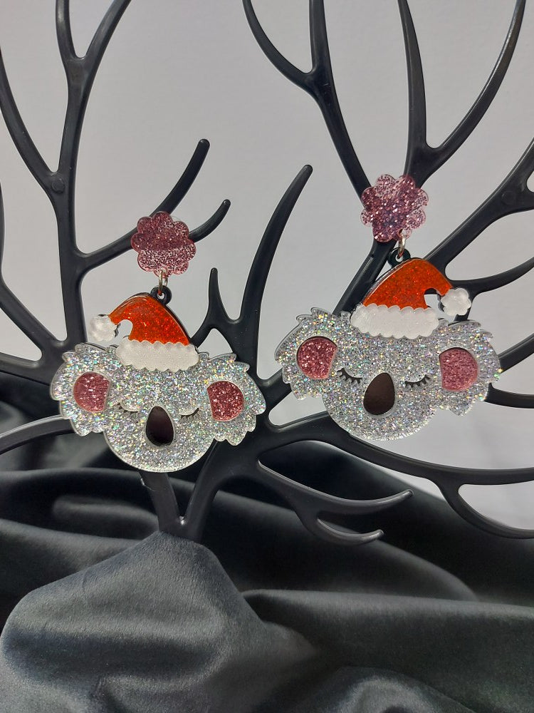 Christmas Koala Earrings