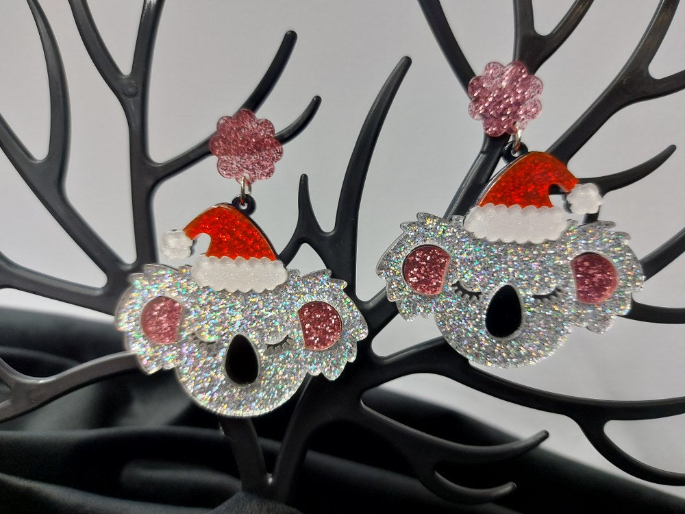 Christmas Koala Earrings