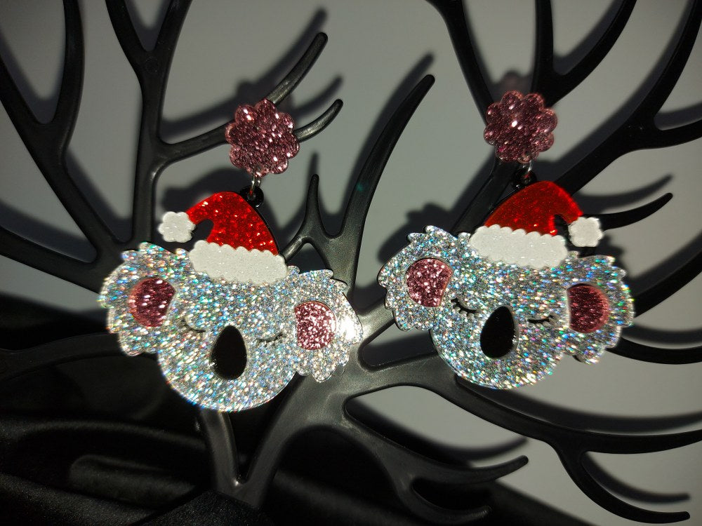 Christmas Koala Earrings