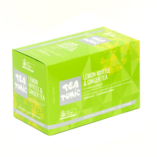 Lemon Myrtle & Ginger Tea - 20 Teabags Box