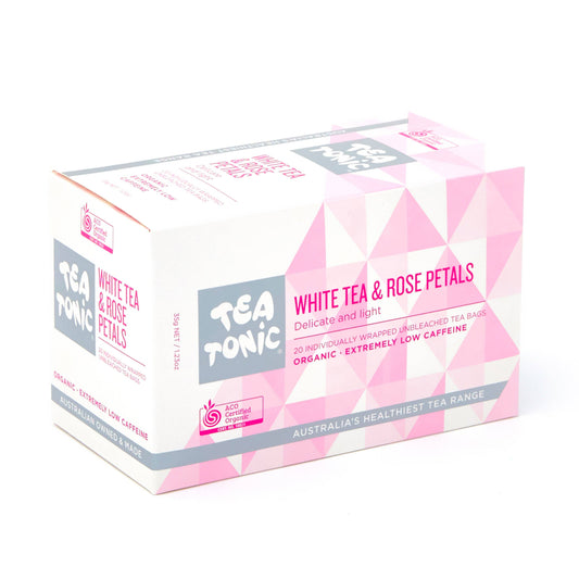 White Tea & Rose Petals 20 Tea Bags - Box