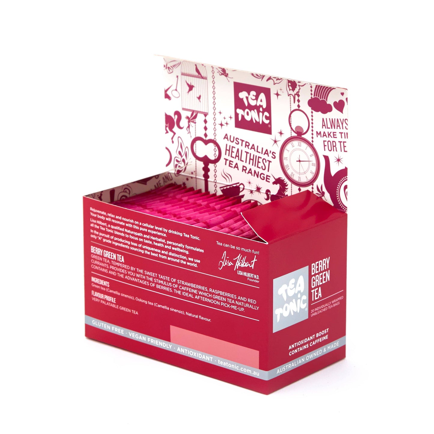 Berry Green Tea 20 Tea Bags - Box