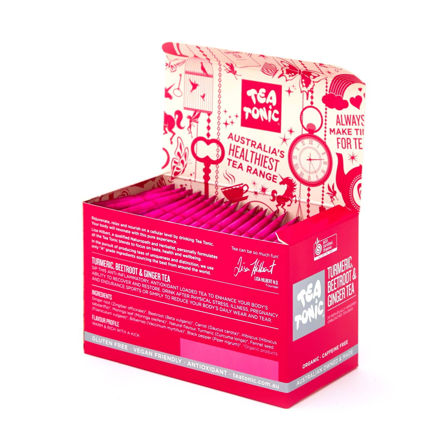 Turmeric, Beetroot & Ginger Tea 20Tea Bags - Box