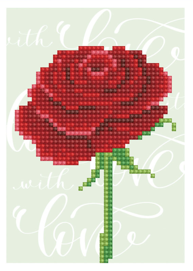 LOVE ROSE dd greeting cards 12.6 x 17.7cm