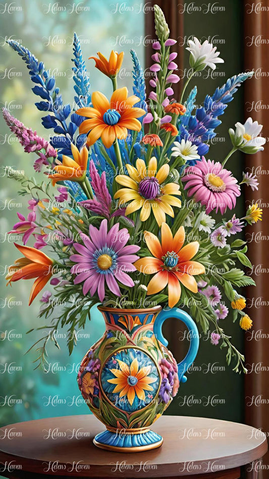 Wildflowers in a jug
