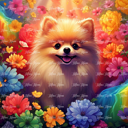 Pomeranian in paradise