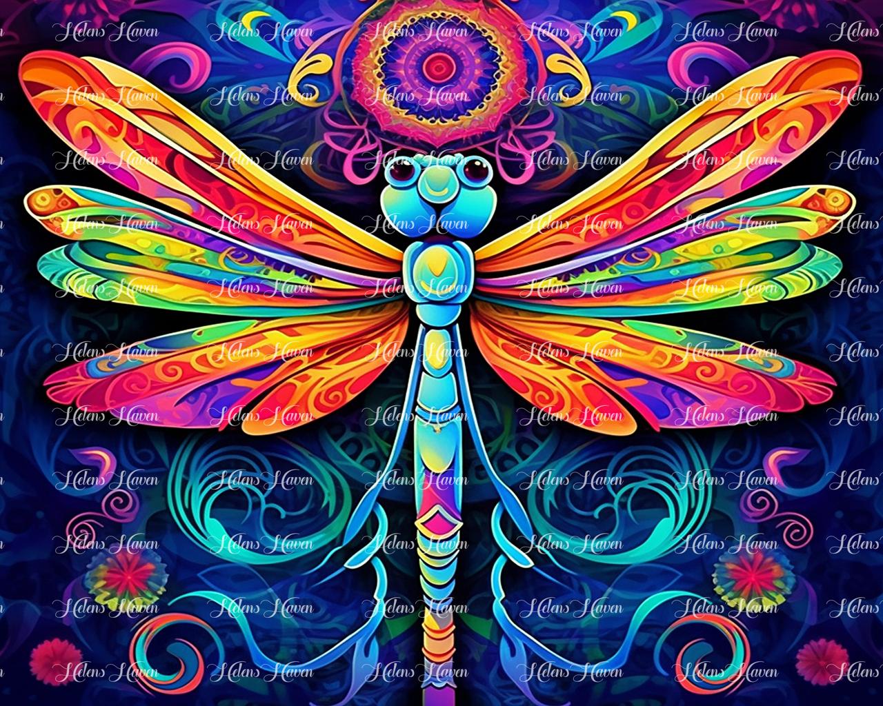 Vivid dragonfly arty 