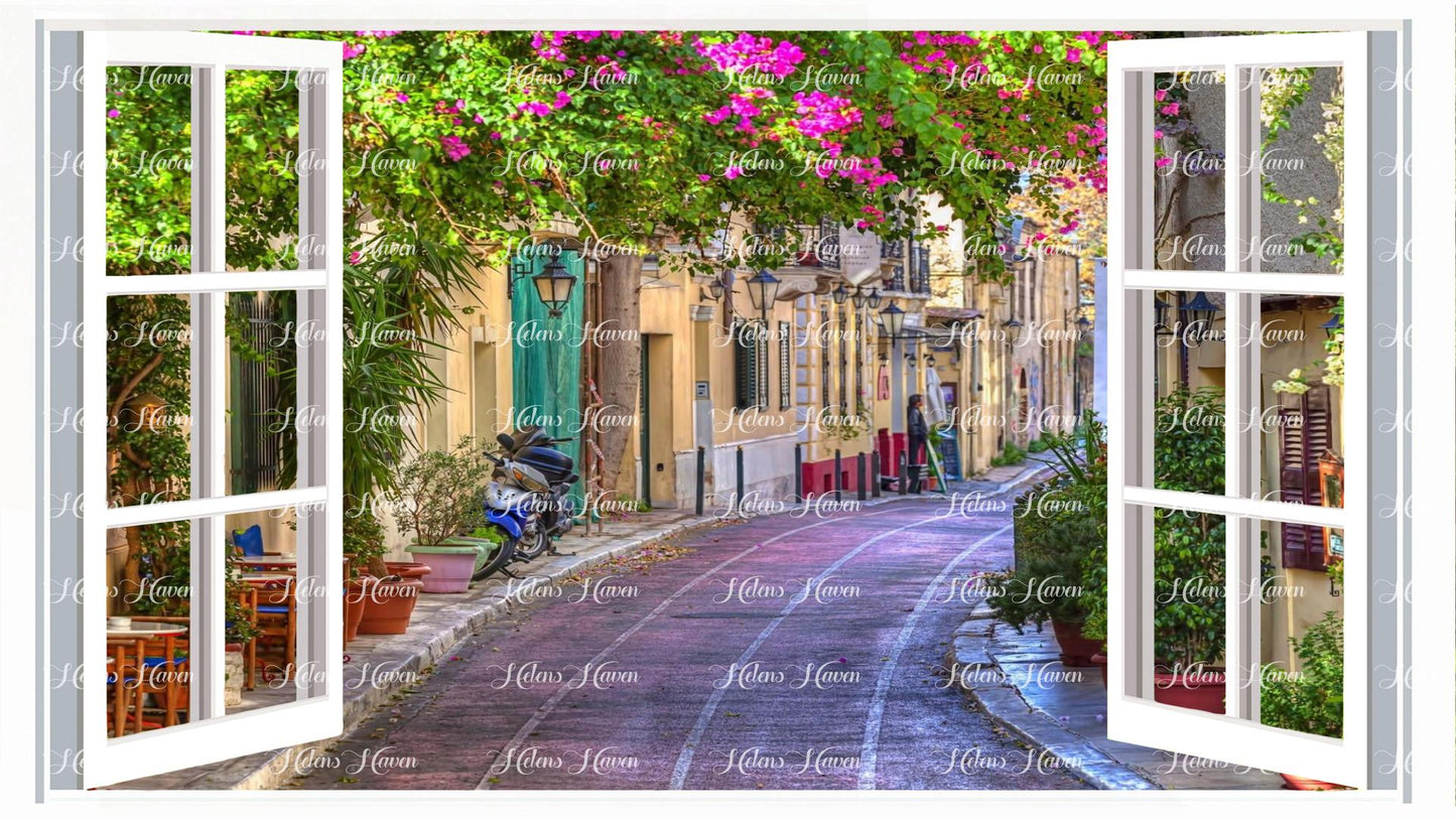 A streetscape from Europe