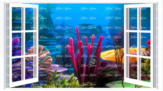 A fantasy coral scene underwater