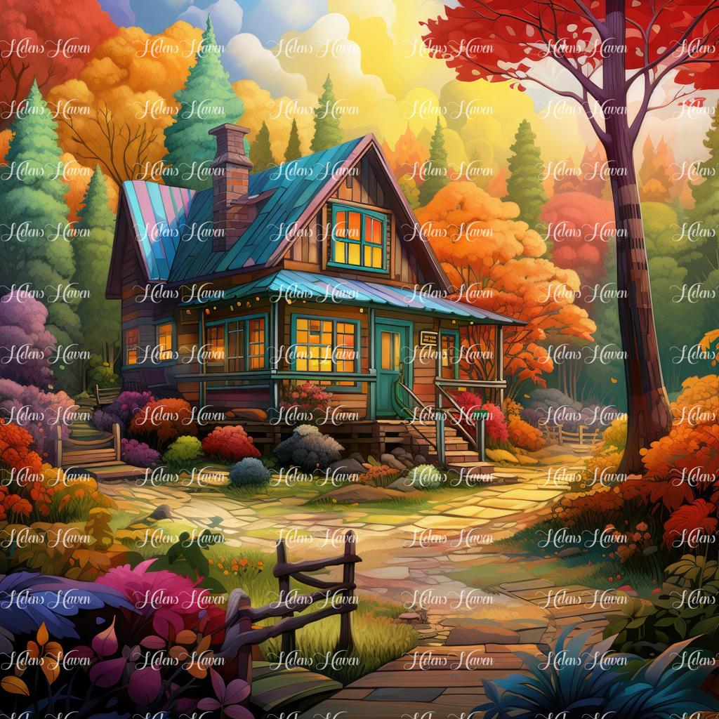 Cottage with a country path