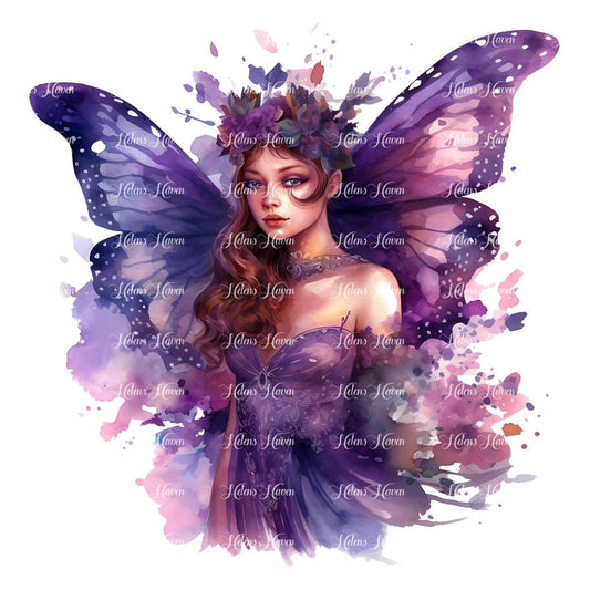 Purple garden fairy