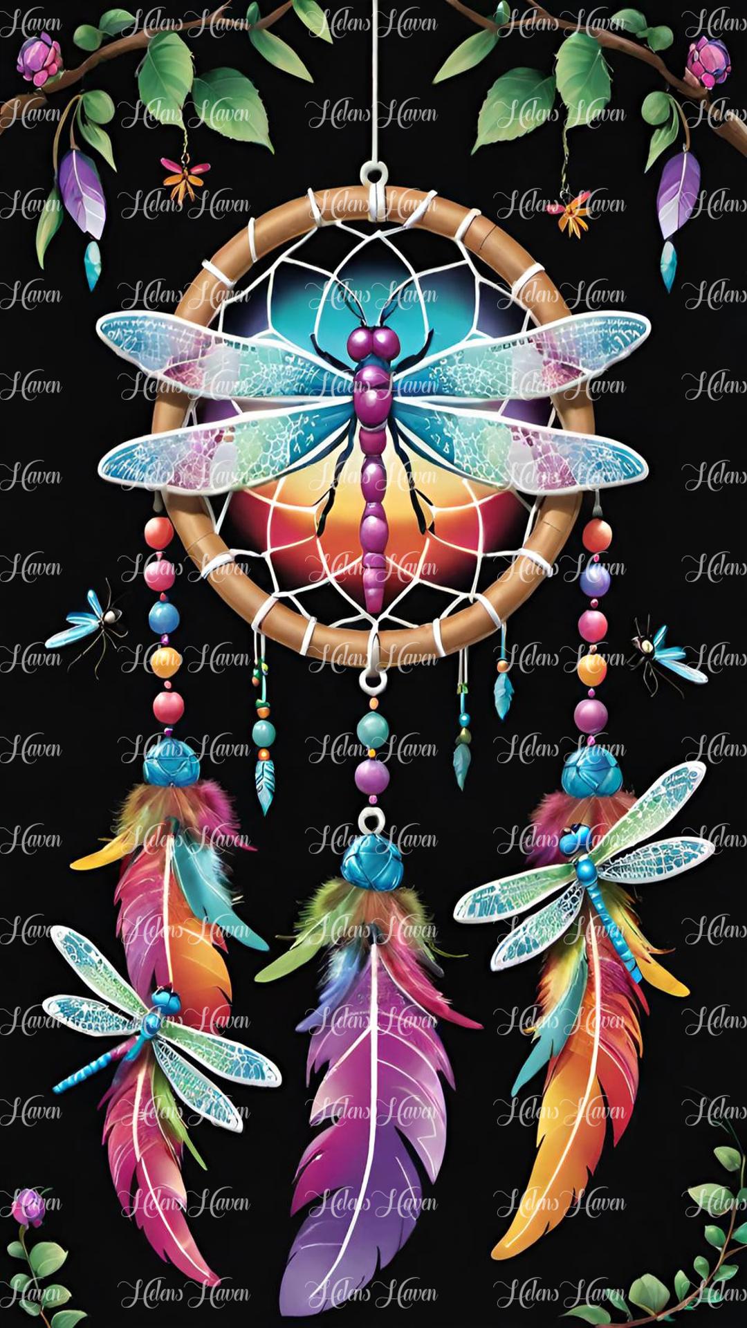 Dragonfly dreamcatcher