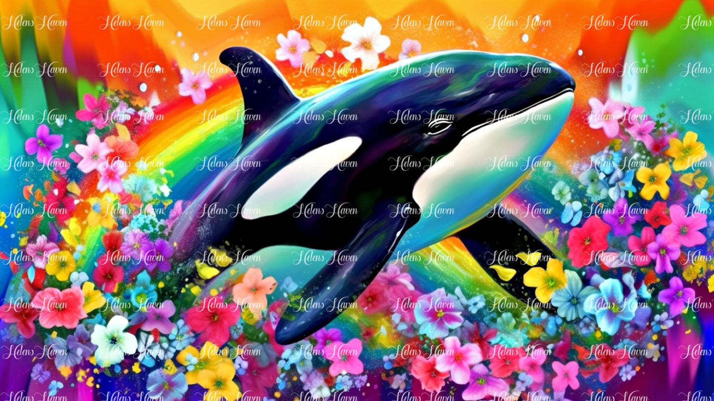 Landscape neon Orca