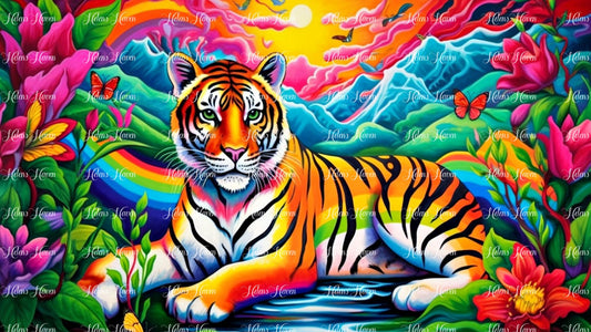 Landscape rainbow tiger