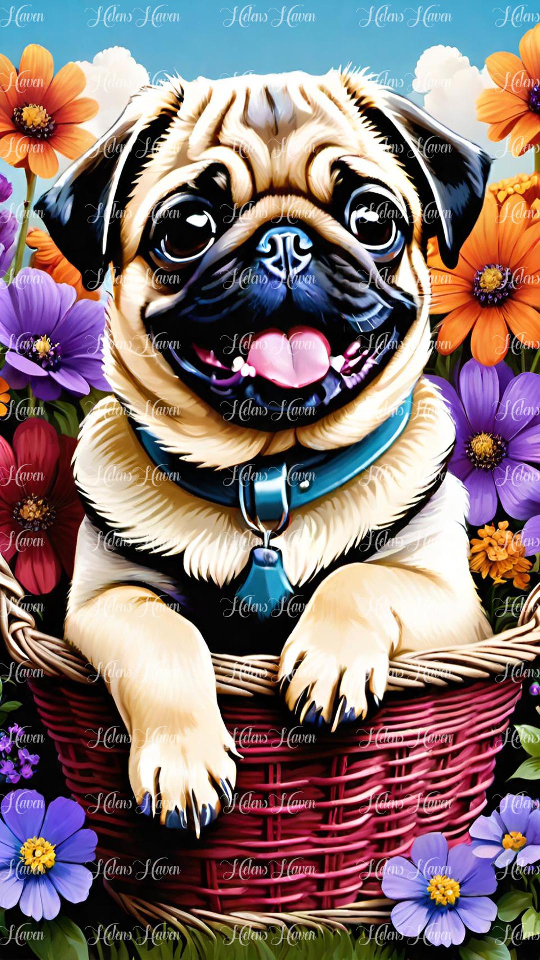 Pug Basket