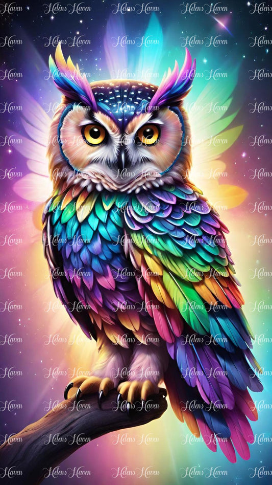 Colourful owl