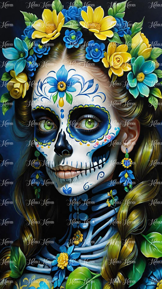 Blonde Sugar Skull Queen