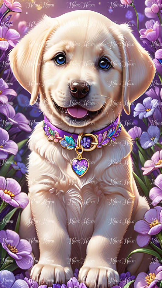 Purple Flower Labrador