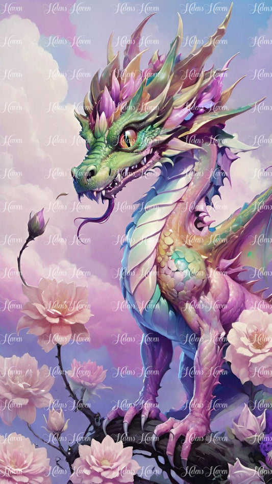 Purple Flower Dragon