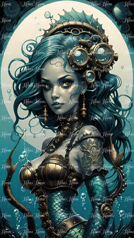 Bronze Steampunk Mermaid