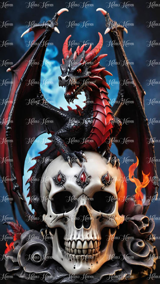 Night Fire Skull Dragon