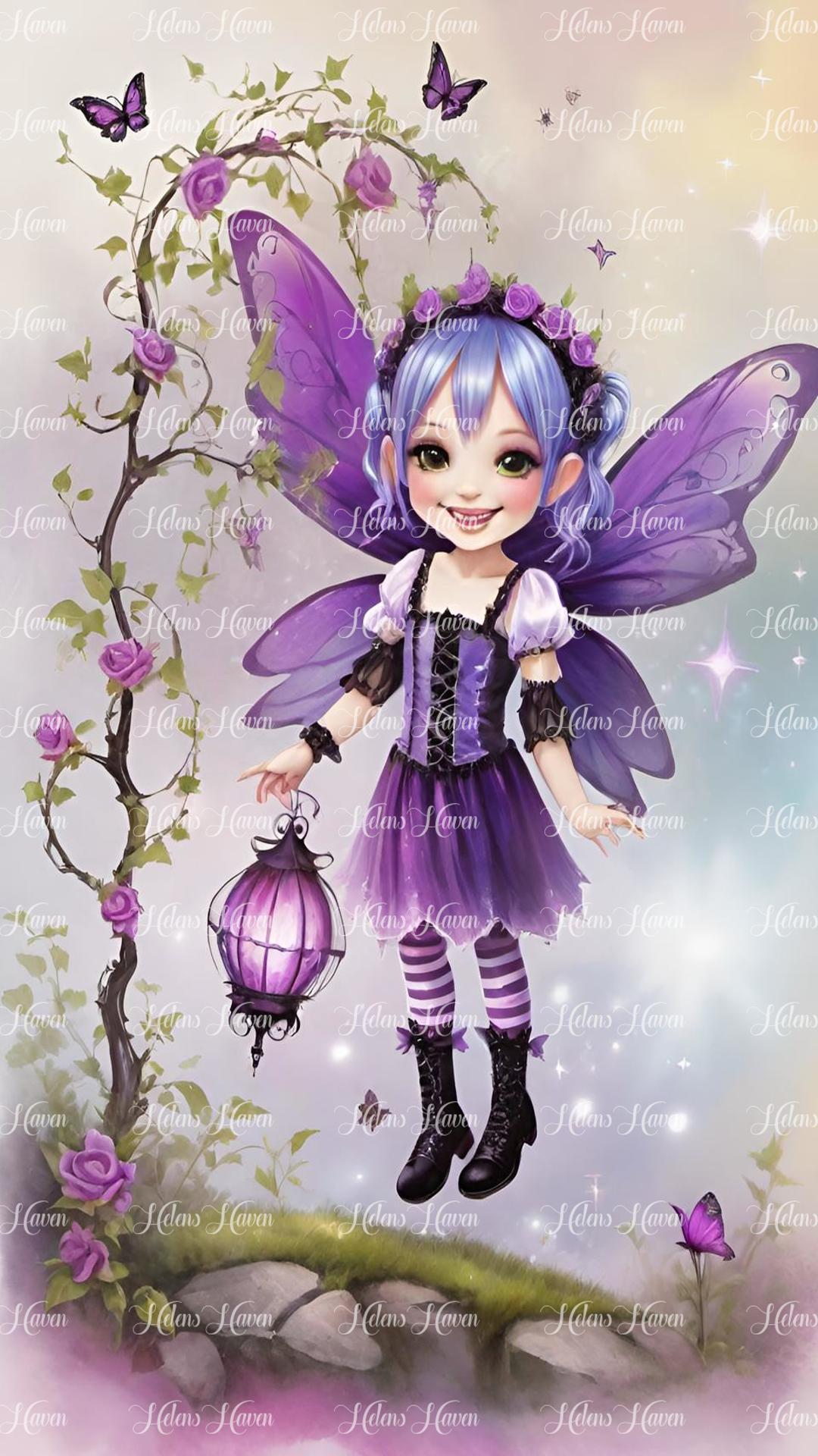 Flying Purple Fairy