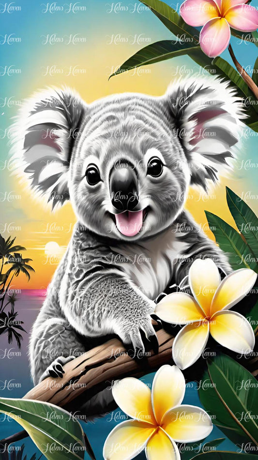 Frangipani Sunset Koala