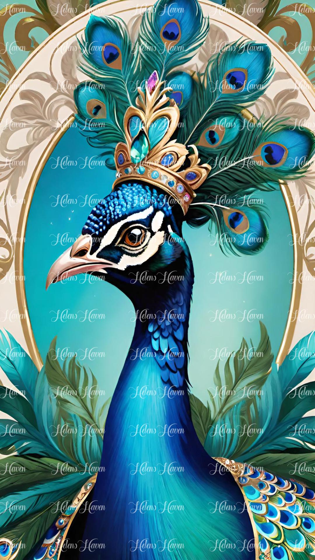 Crowned Peacock
