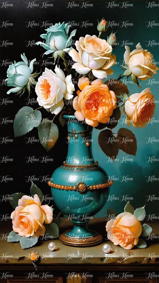Victorian Rose Vase