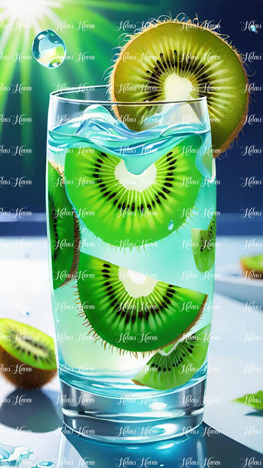 Iced kiwifruit drink