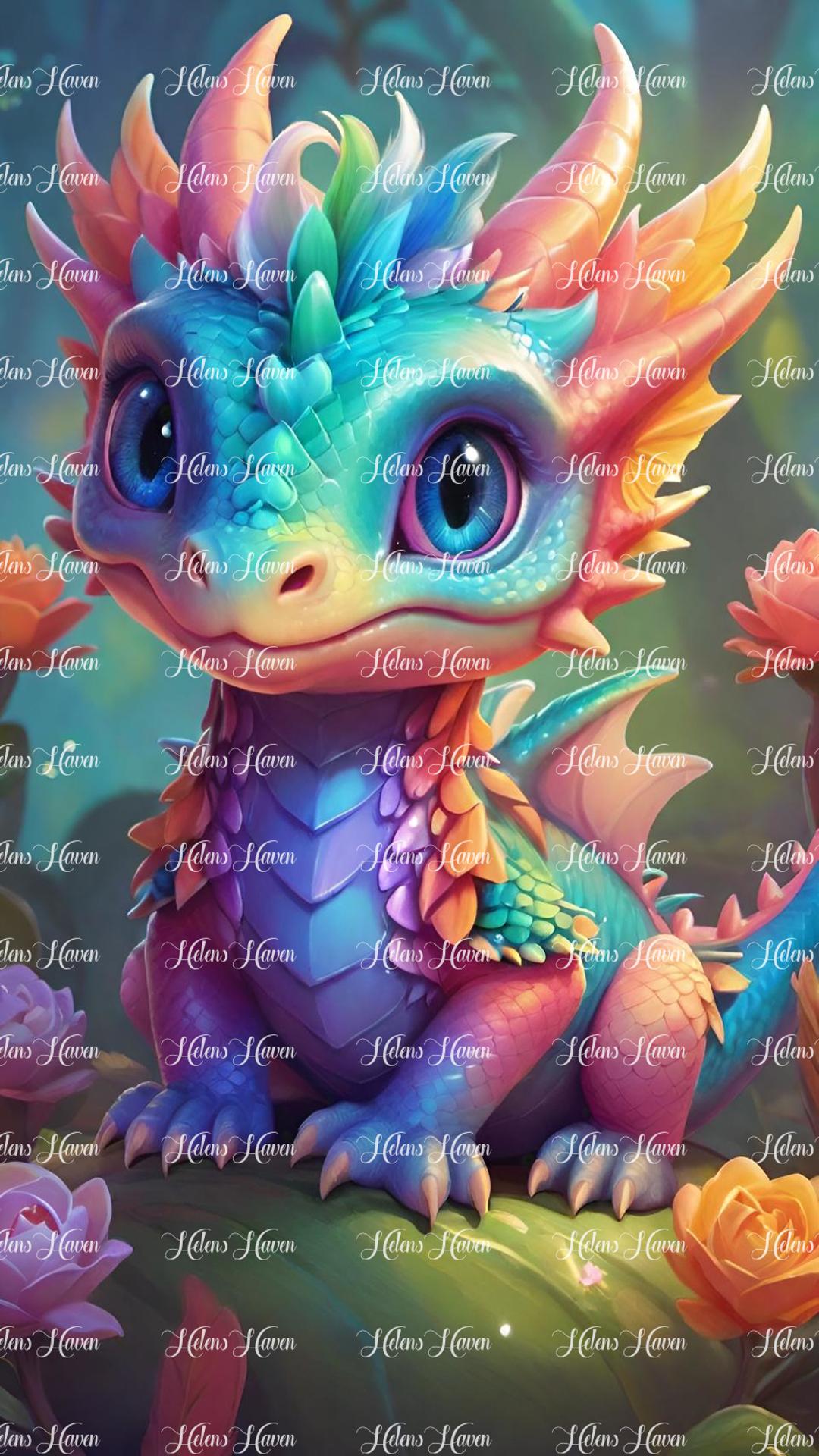 Cute baby dragon