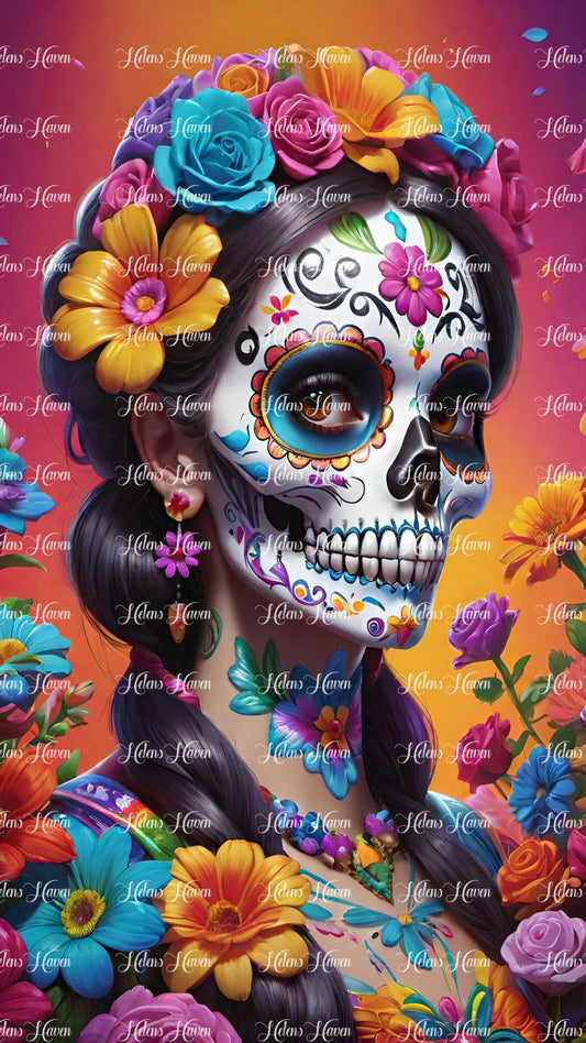 La Catrina sugar skull