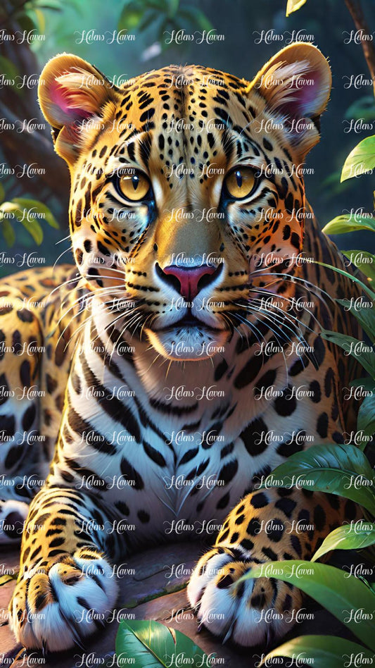 Stunning leopard portrait