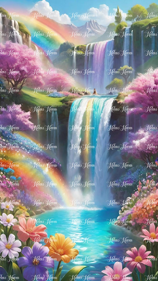 Enchanting Rainbow waterfalls