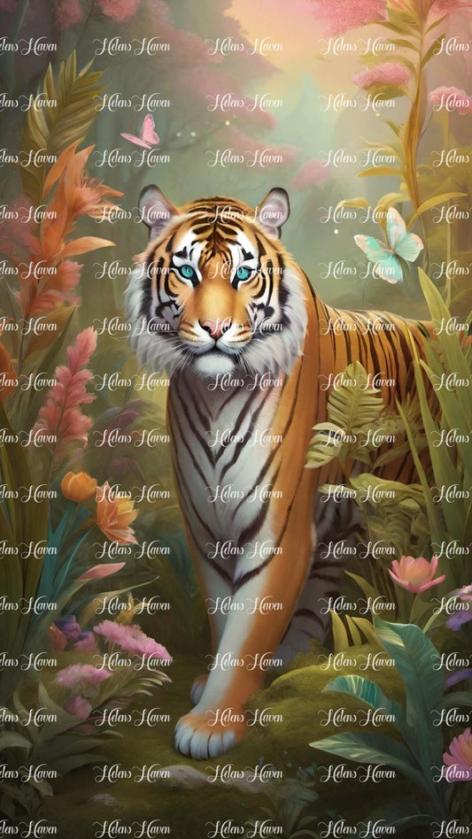 Tiger in the jungle artwork
