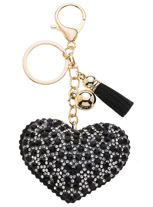 Sparkly Heart Black