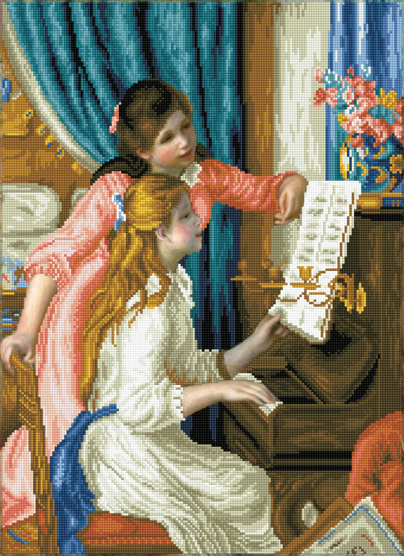 GIRL'S AT THE PIANO (RENOIR)