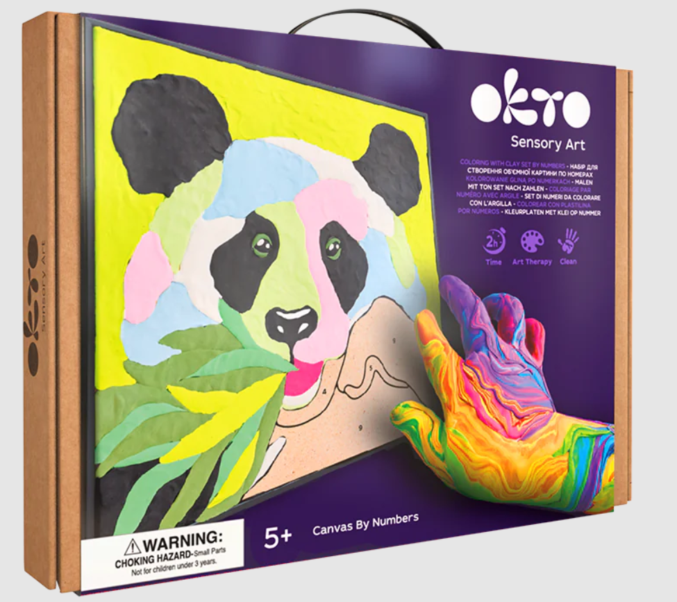 Panda Colouring With Clay Set