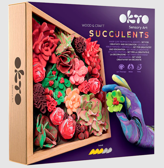 Passion Succulents Wood & Craft Sensory Art Set