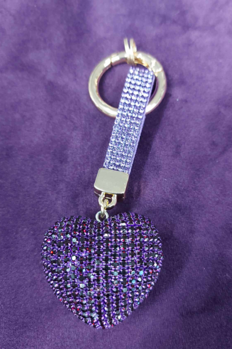 Sparkly Heart Purple