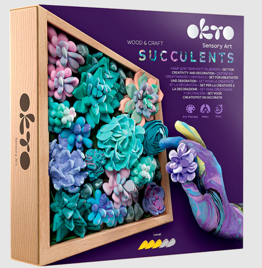 Succulents Wood & Craft Sensory Art Set