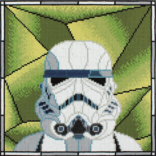 STORMTROOPER STAINED GLASS 32 x 32cm